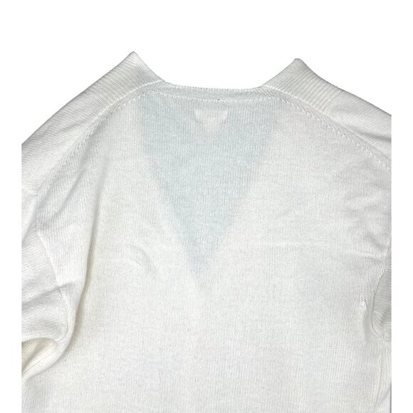 Maeve By Anthropologie Medium Ivory Knit Cardigan Sweater W/ Button Front - Picture 6 of 15